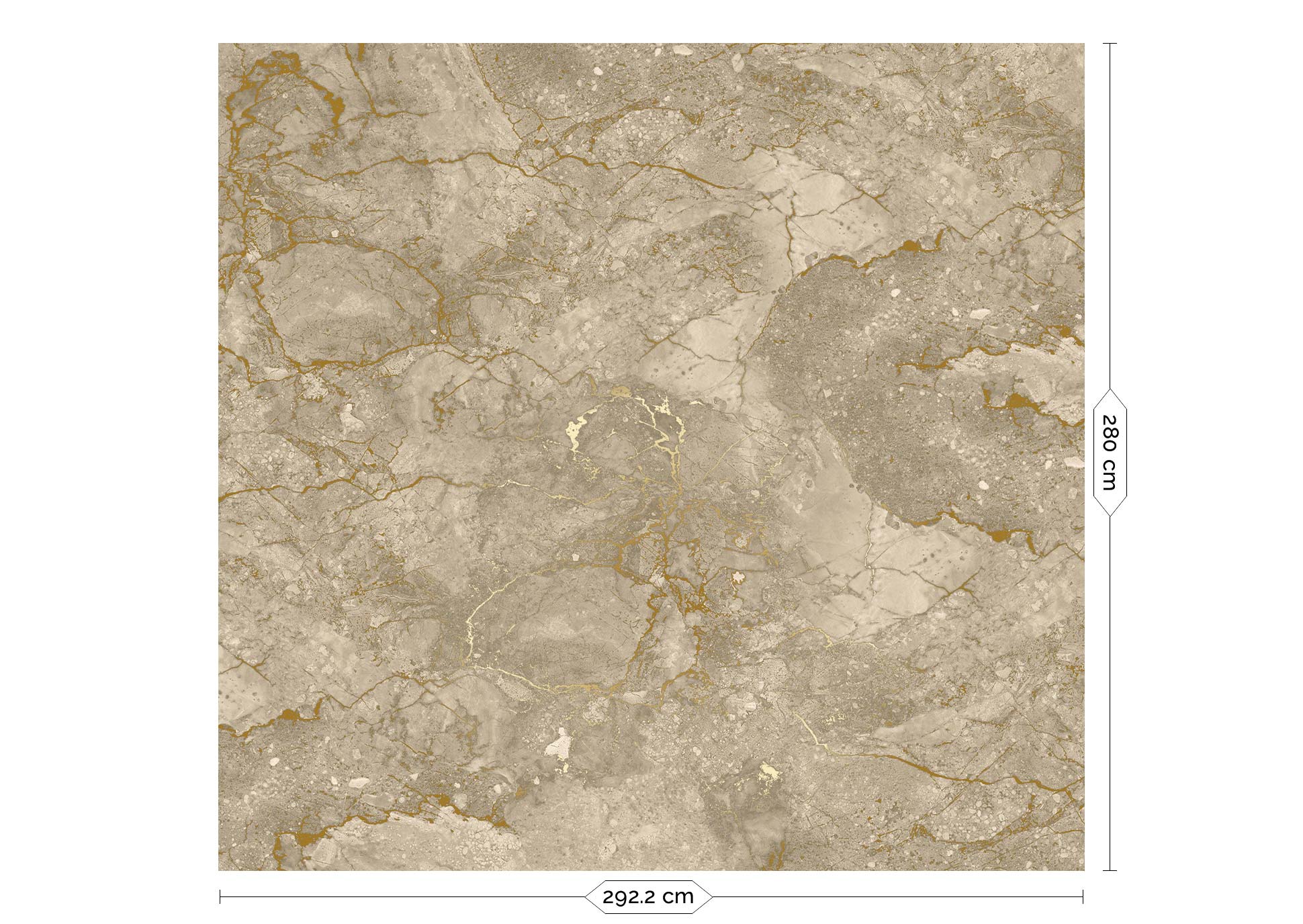 Goud marmer behang door Frans Uyterlinde, FU-064, Packshot