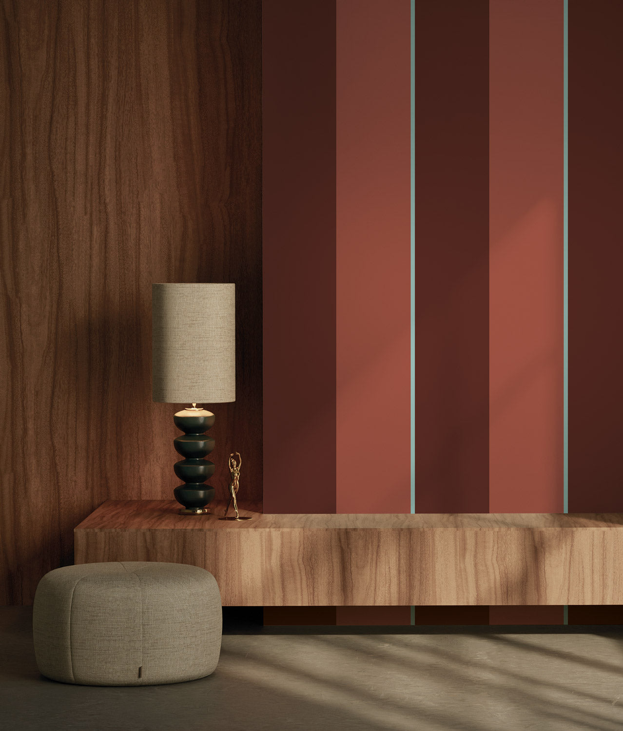 Strepen behang Bold Stripes door Frans Uyterlinde, FU-011, Interieur 2
