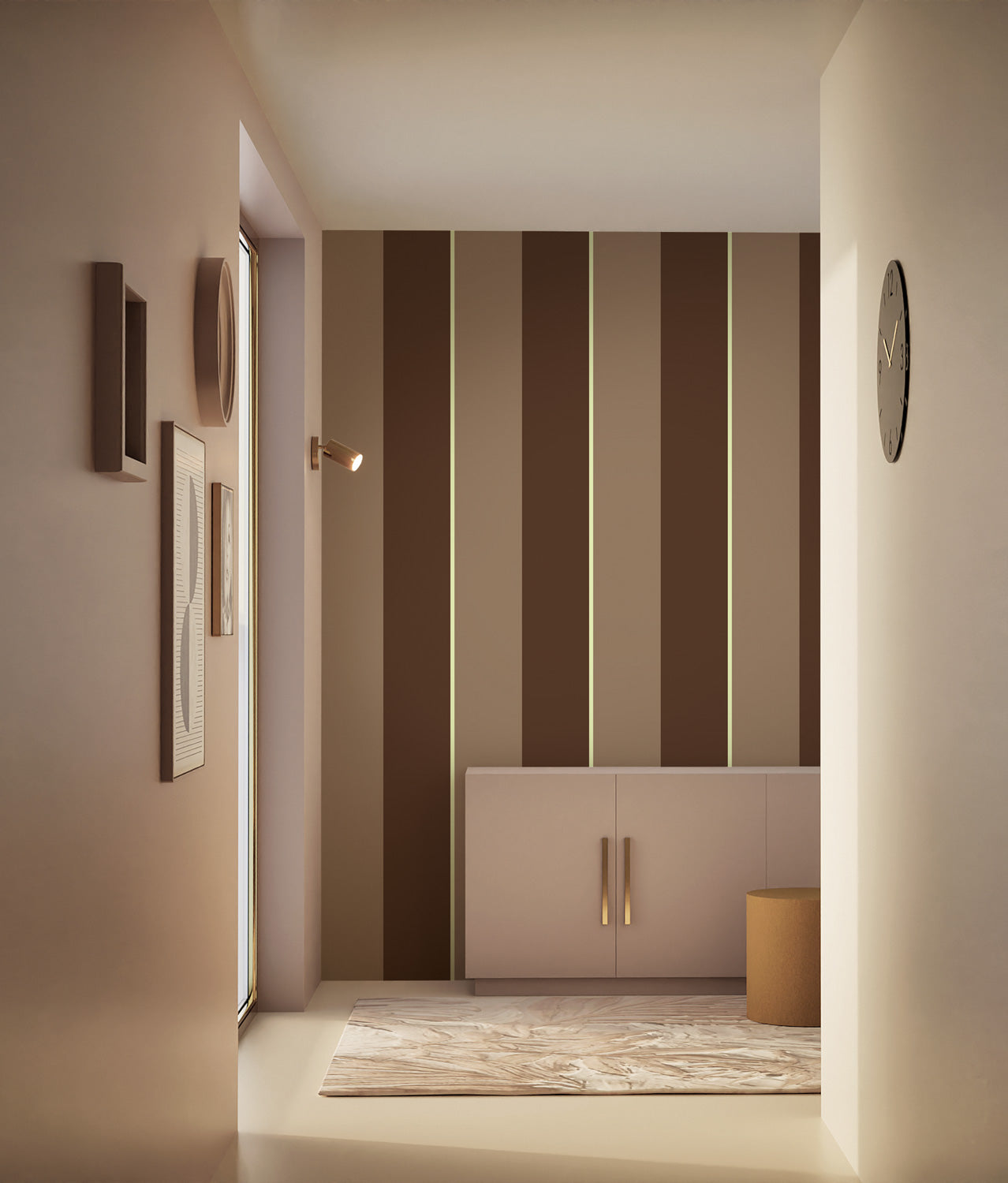 Strepen behang Bold Stripes door Frans Uyterlinde, FU-013, Interieur