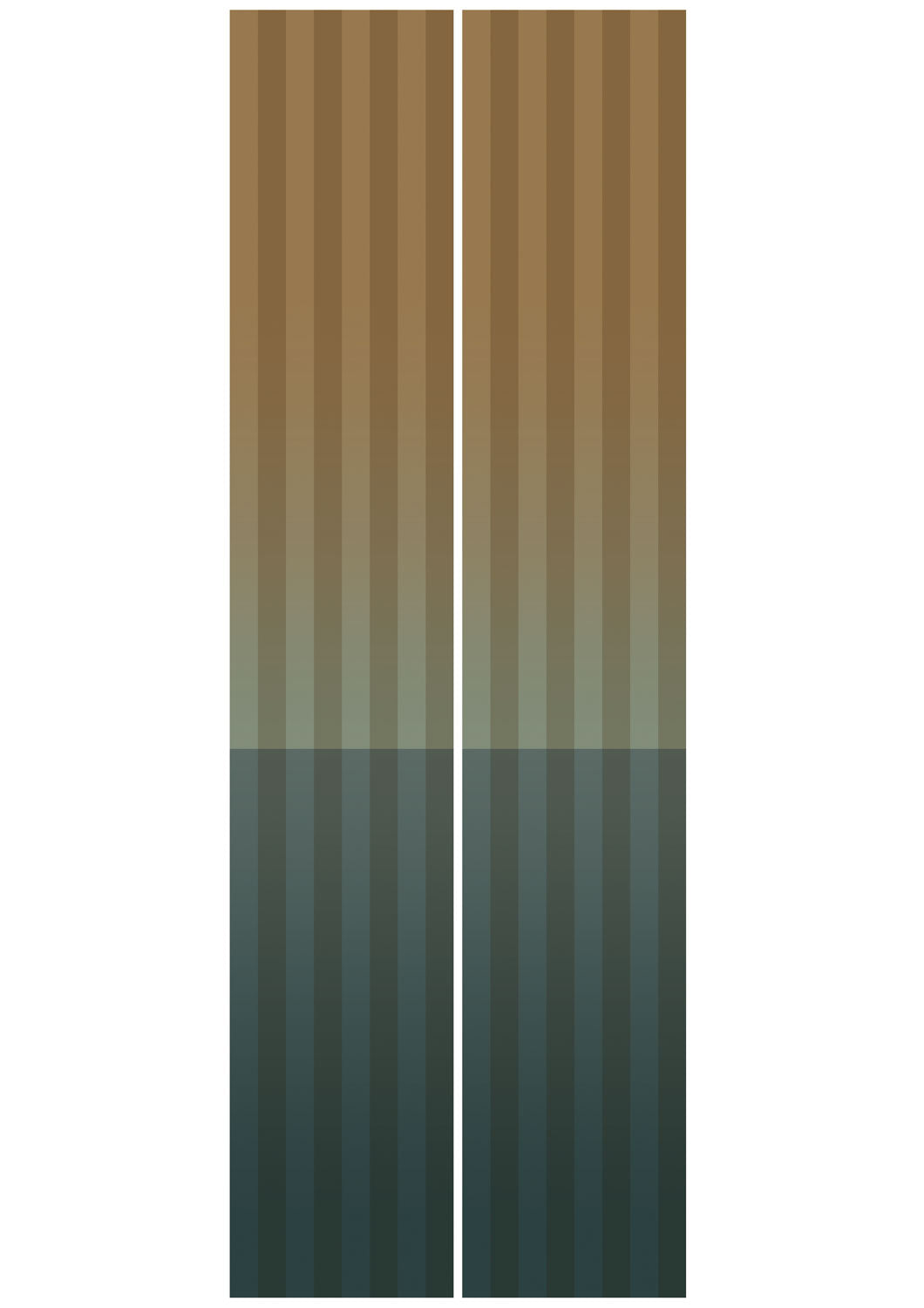 Gradient Stripes, Strepen behang door Frans Uyterlinde, 97,4 x 280 cm, FU-017, Banen