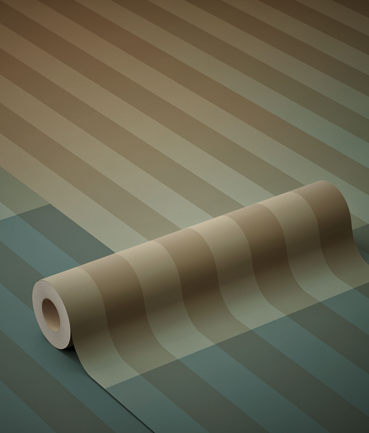 Gradient Stripes, Strepen behang door Frans Uyterlinde, 97,4 x 280 cm, FU-017, Rol