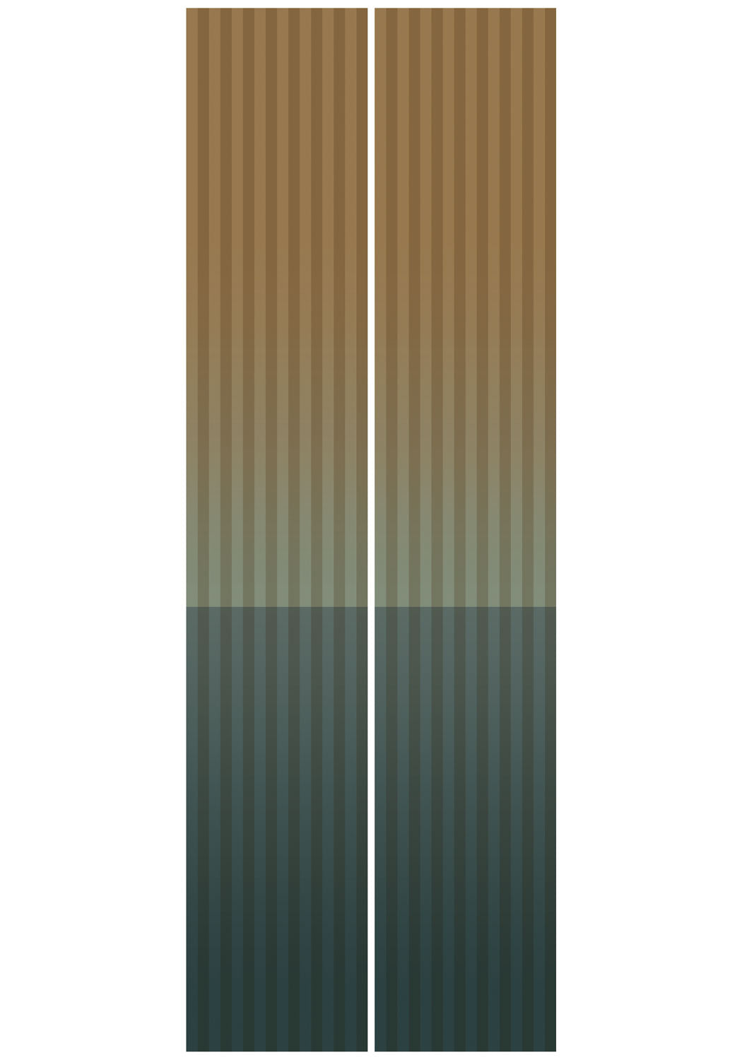 Gradient Stripes, Strepen behang door Frans Uyterlinde, 97,4 x 280 cm, FU-018, Banen