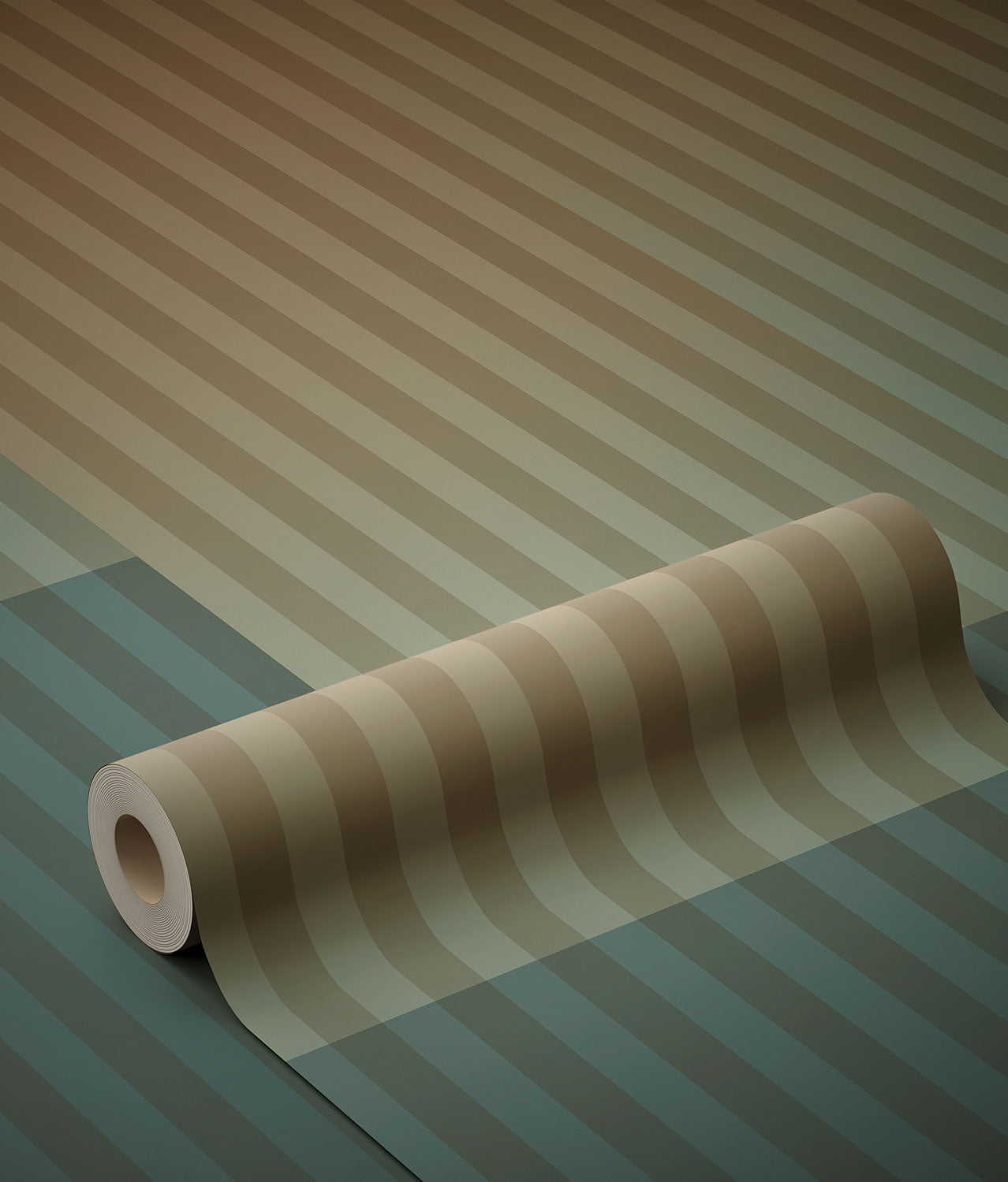 Gradient Stripes, Strepen behang door Frans Uyterlinde, 97,4 x 280 cm, FU-018, Rol