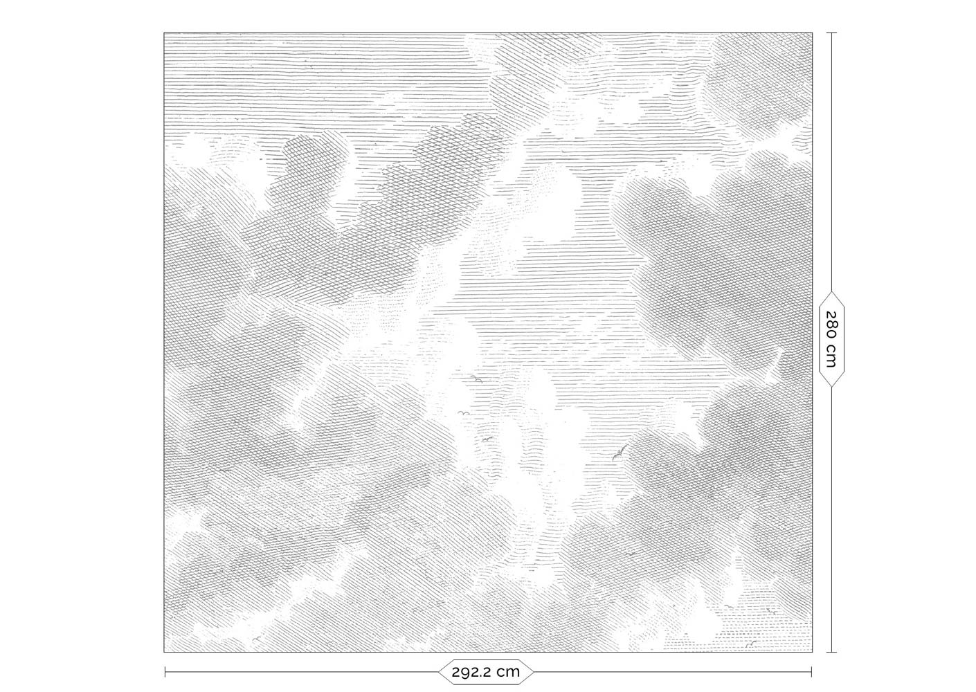 Wolken behang Engraved Clouds, WP-636, Packshot