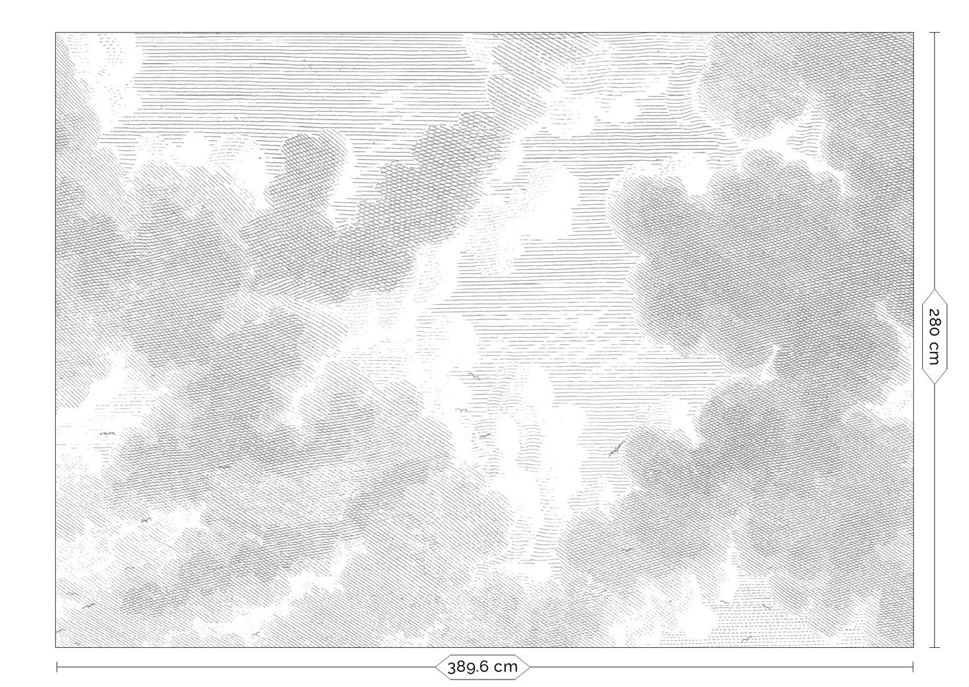 Wolken behang Engraved Clouds, WP-651, Packshot